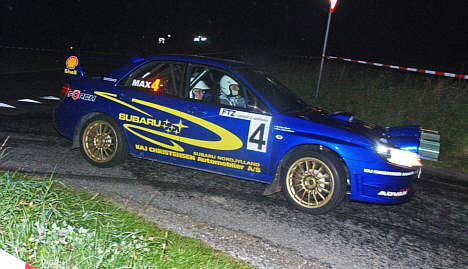 Subaru Motorsport Danmark gik til stålet i nattemørket på Fyn.